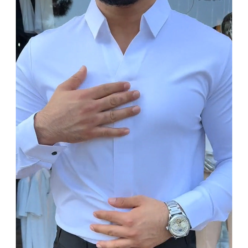 Camisa Casual de Corte Entallado