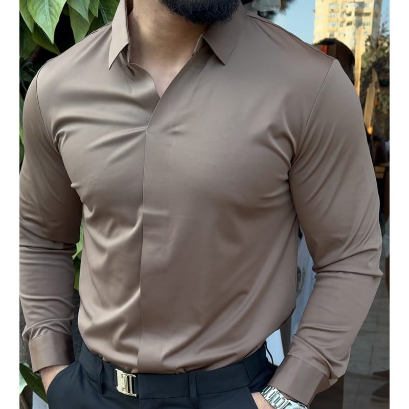Camisa Casual de Corte Entallado