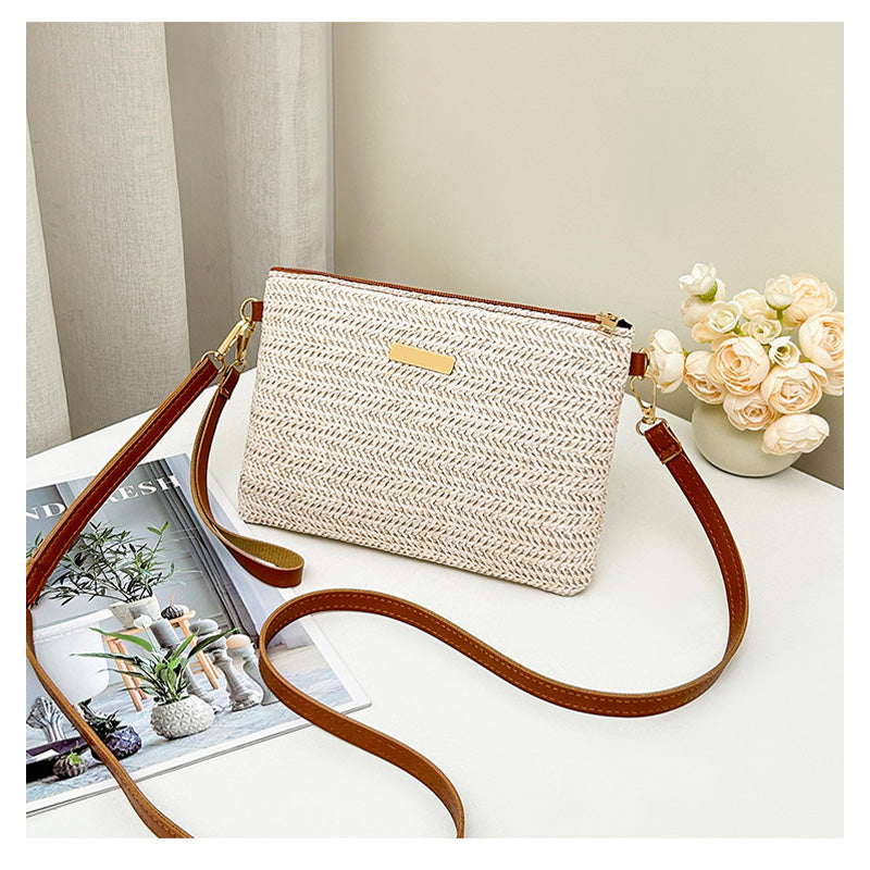 Bolso de mano de hombro tejido